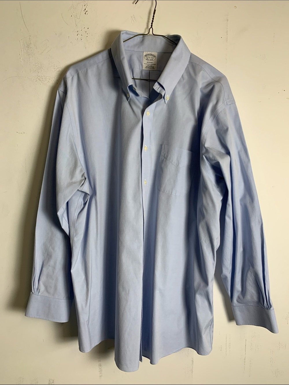 Brooks Brothers Light Blue Button-Down Dress Shirt